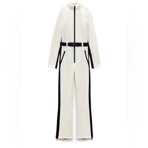 Windproof and waterproof jumpsuit ski collection WHITE M